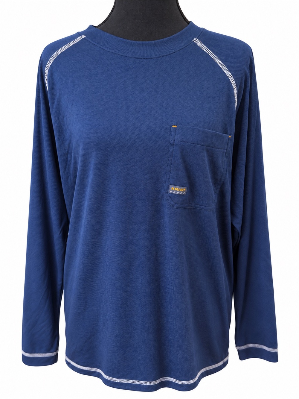 Ariat Rebar Men’s Sunstopper 2.0 Navy Long Sleeve Work Shirt L